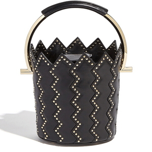 [해외] FERRAGAMO Zigzag Bucket Bag in calfskin Black - 피오리토