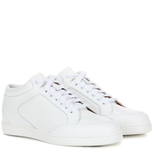 [해외] 정품 JIMMY CHOO Miami leather sneakers White - 피오리토