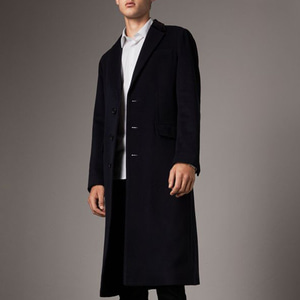 BURBERRY 40595561 Velvet Collar Wool Cashmere Coat