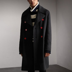 BURBERRY 40557251 Resin Button Wool Greatcoat