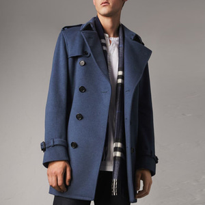 BURBERRY 40519741 Wool Cashmere Trench Coat
