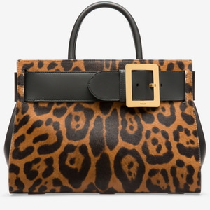 정품 / BALLY BELLE LARGE top handle bag leopard