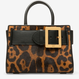 정품 / BALLY BELLE SMALL top handle bag leopard