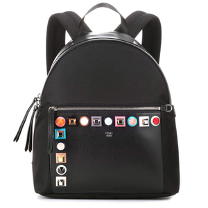 FENDI P00279347 Studded and canvas backpack