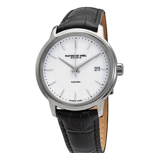 Raymond Weil Maestro Automatic White Dial Mens Watch 2237-STC-30011
