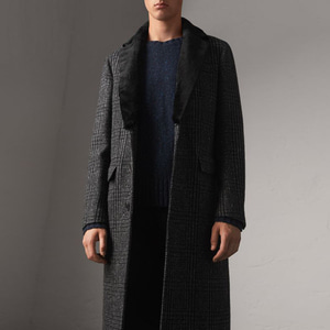 BURBERRY 40571341 Detachable Wool Tailored Coat