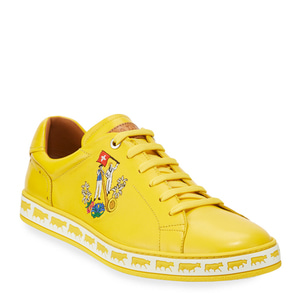[정품] 발리 BALLY Mens Anistern Leather Low-Top Sneakers, Yellow  / 피오리토