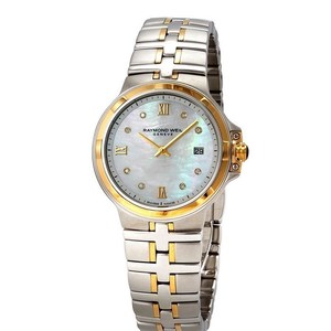Raymond Weil Parsifal Diamond White Mother of Pearl Dial Ladies Watch 5180-STP-00995