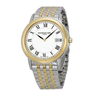 Raymond Weil Tradition White Dial Two-tone Mens Watch 5466-STP-00300