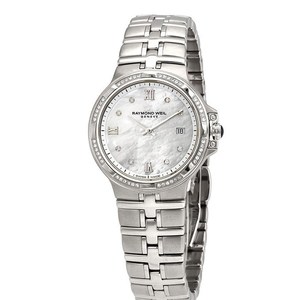 Raymond Weil Parsifal Diamond White Mother of Pearl Dial Ladies Watch 5180-STS-00995