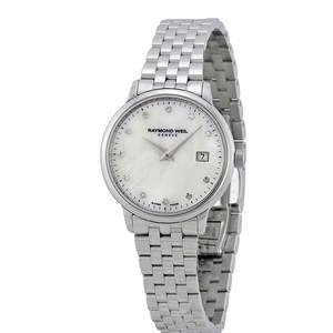 Raymond Weil Toccata Diamond White Mother of Pearl Dial Ladies Watch 5988-ST-97081