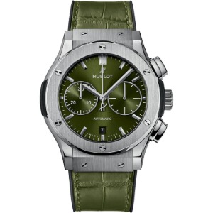위블로 HUBLOT 521.NX.8970.LR Classic Fusion titanium and leather watch 6682033