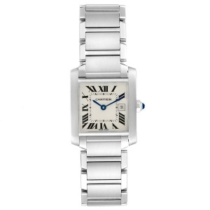 [추가비용없음] 까르띠에 Cartier Tank Francaise Stainless Steel Watch 여성 W51011Q3